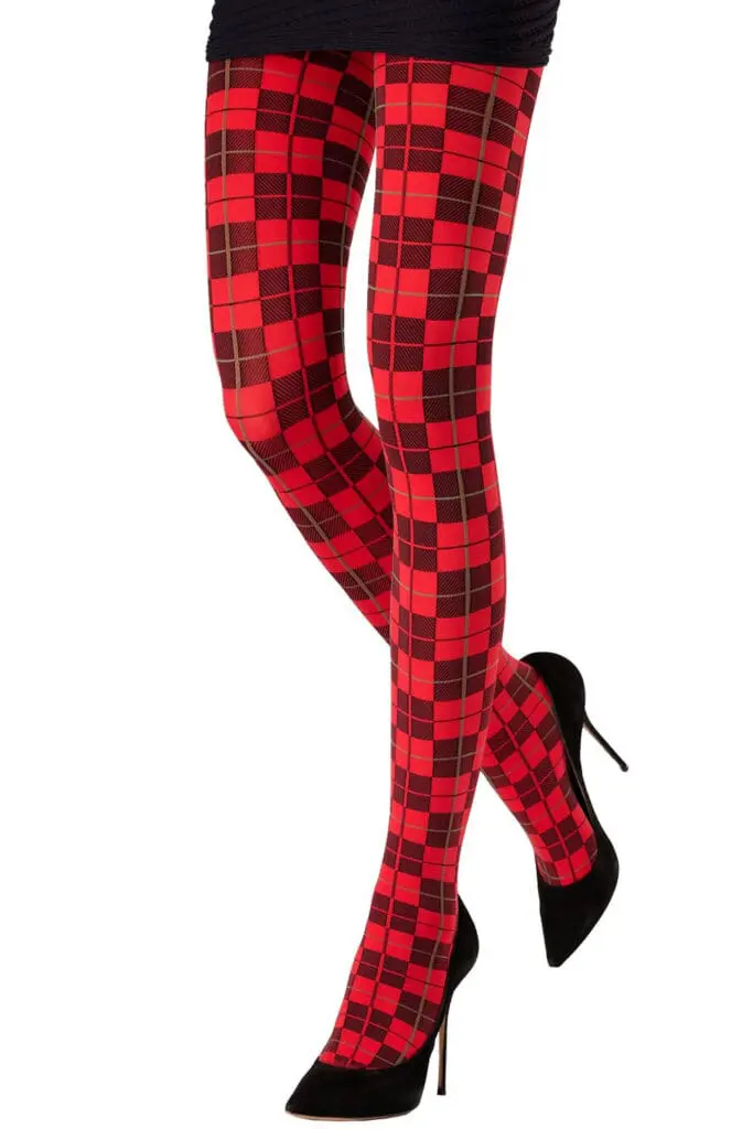Чорапогащник EMILIO CAVALLINI Scottish check 80 фигурален